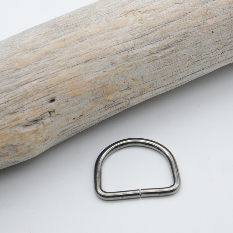 25mm Half-Round Grommet, Gunmetal - Maison Klem